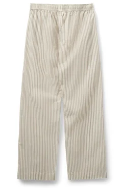 ABIGAILESW TROUSERS 7113 Brown Striped