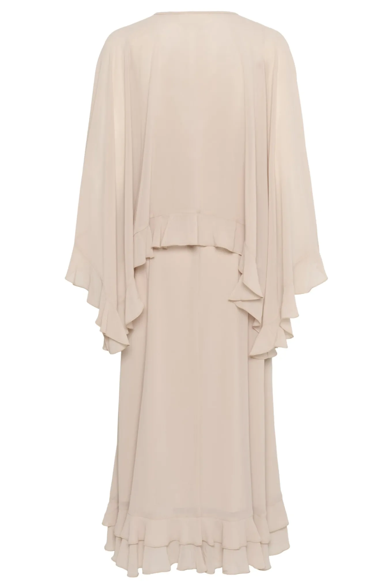 AdelynIW Dress w Cape Dusty Blush