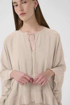 AdelynIW Dress w Cape Dusty Blush