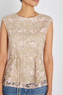 AdonidaBBOriia blouse Rose Gold flower BBW4862