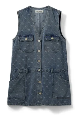 ALBERTINESW DENIM MINI DRESS 5036 Blue S261201