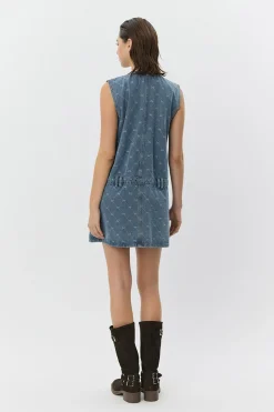 ALBERTINESW DENIM MINI DRESS 5036 Blue S261201