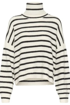 AlphaGZ rollneck striped NOOS Ivory black striped 10909345