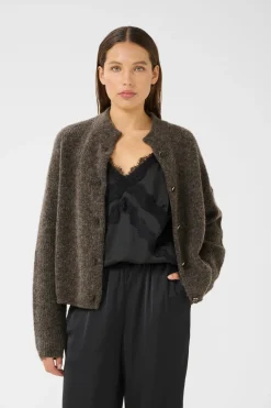 AlphaGZ short cardigan NOOS Chestnut Melange 10905931