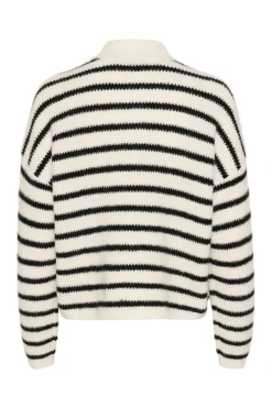 AlphaGZ short cardigan NOOS Ivory black striped 10905931