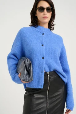 AlphaGZ short cardigan Wedgewood Melange 10906463