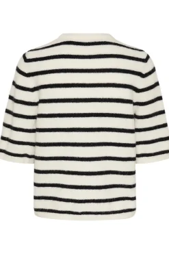 AlphaGZ ss tee striped NOOS Ivory black striped 10909814
