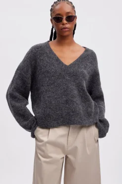 AlphaGZ Vneck NOOS Charcoal Melange 10909332