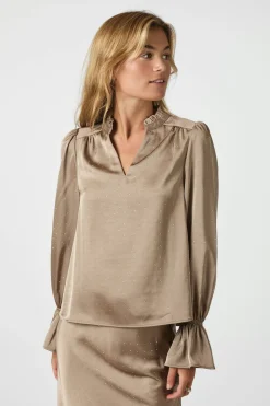 Amara Heavy Sateen Bedaz DARK TAUPE 166578