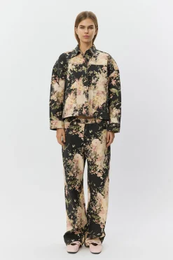 AMAYASW BOXY DENIM JACKET 9069 Flower mix S261125