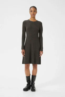 AntaliGZ wool short dress NOOS Chestnut Melange 10909319