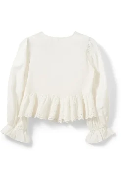 ARIASW BRODERIE ANGLAISE SHIRT 0103 Off white S261185