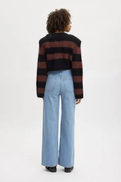 AuraGZ HW wide jeans NOOS Mid blue washed 10907701