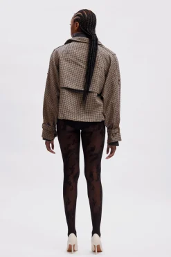 AvicGZ jacket Brown/black houndstooth 10908182