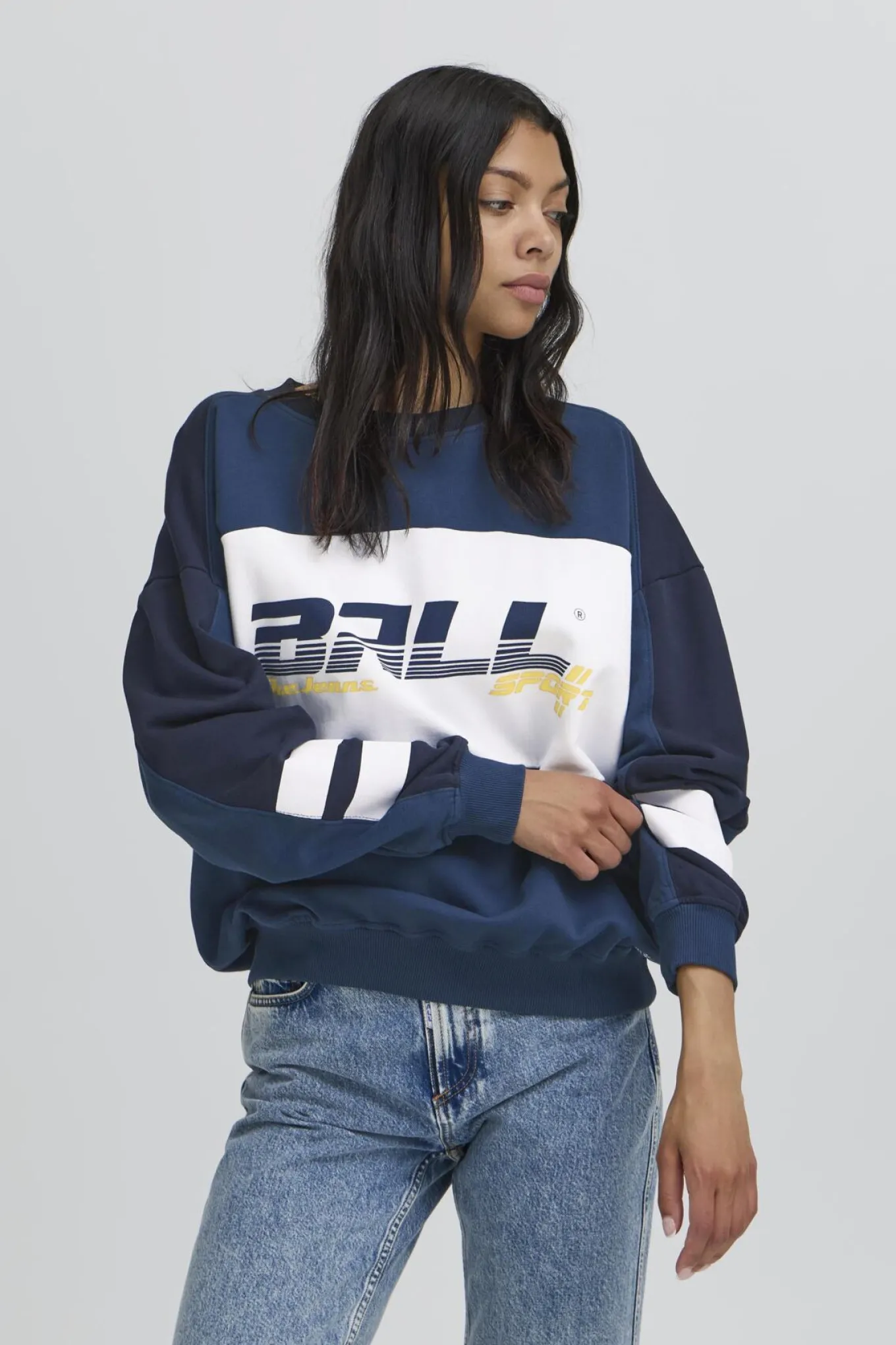 BABADINI COLORBLOCK SWEAT Moonlit Ocean 50405318