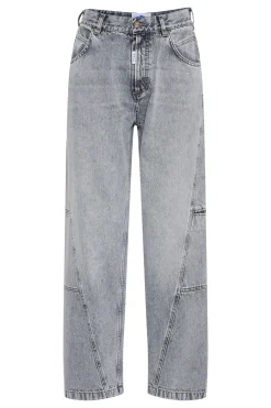 BACAMMIE CURVED JEANS Grey Denim 50405099