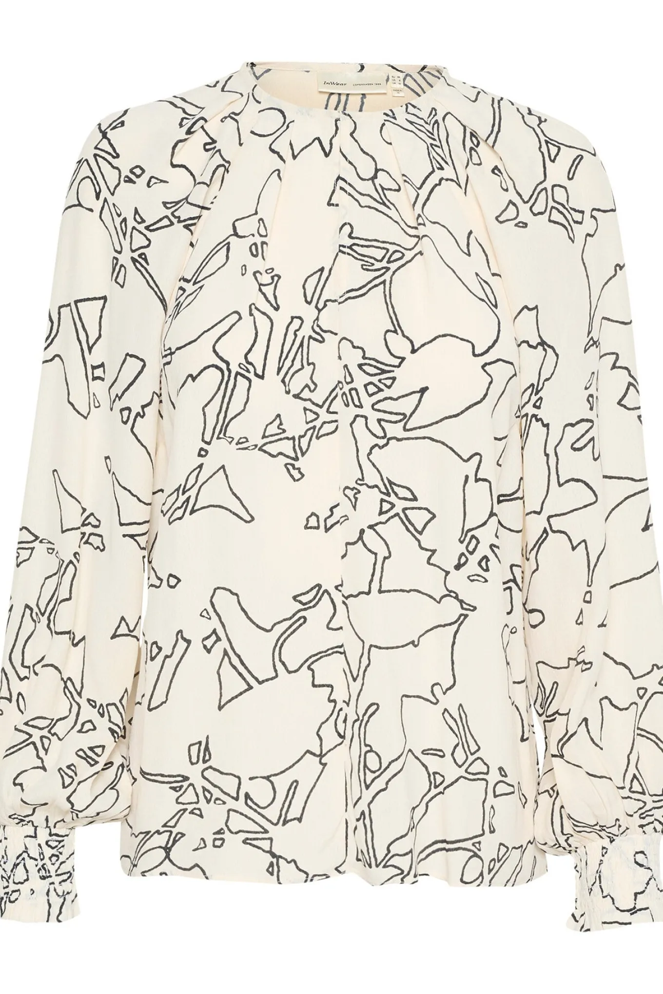 BaitiIW Blouse Noncolor Silhuette Lines 30109420