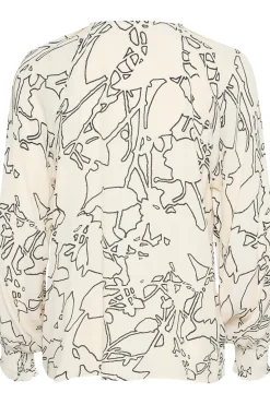 BaitiIW Blouse Noncolor Silhuette Lines 30109420