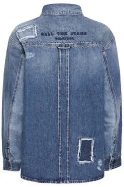 BALUCIA PATCH DENIM JACKET MEDIUM BLUE WASHED 50405337