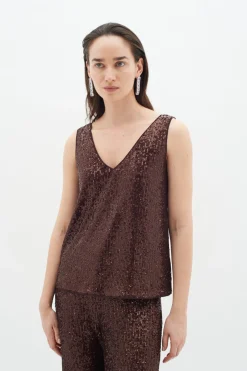 BarbaraIW Top Brown Puce 30109888