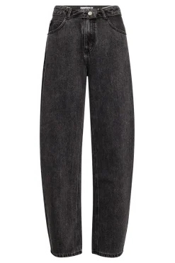 Barrel Flip Waist Jeans Black HL10500