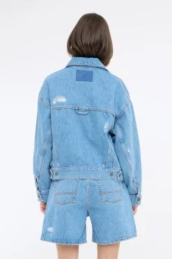 BASERRE CLASSIC DENIM JACKET Light Blue Denim 50405172