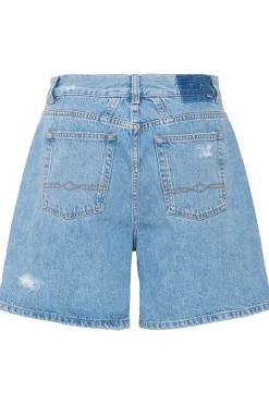 BASERRE DENIM SHORTS Light Blue Denim 50405171