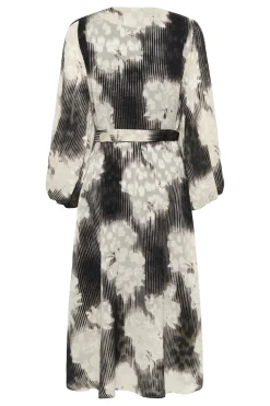 BasiraIW Wrap Dress Neutral Illuminating Florals 30106532