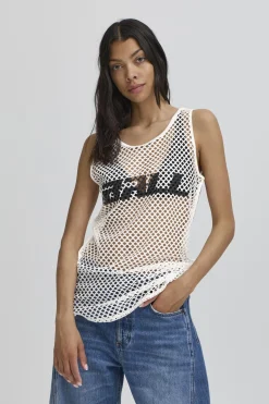 BAVALIENZO MESH TANKTOP Blanc de Blanc 50405304