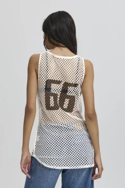 BAVALIENZO MESH TANKTOP Blanc de Blanc 50405304