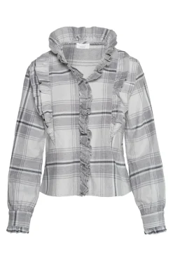 BEATRICE Blouse 9601Grey Check 2530190243