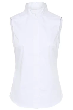 BelinaIW Sleeveless Shirt Pure White 300001 30111204