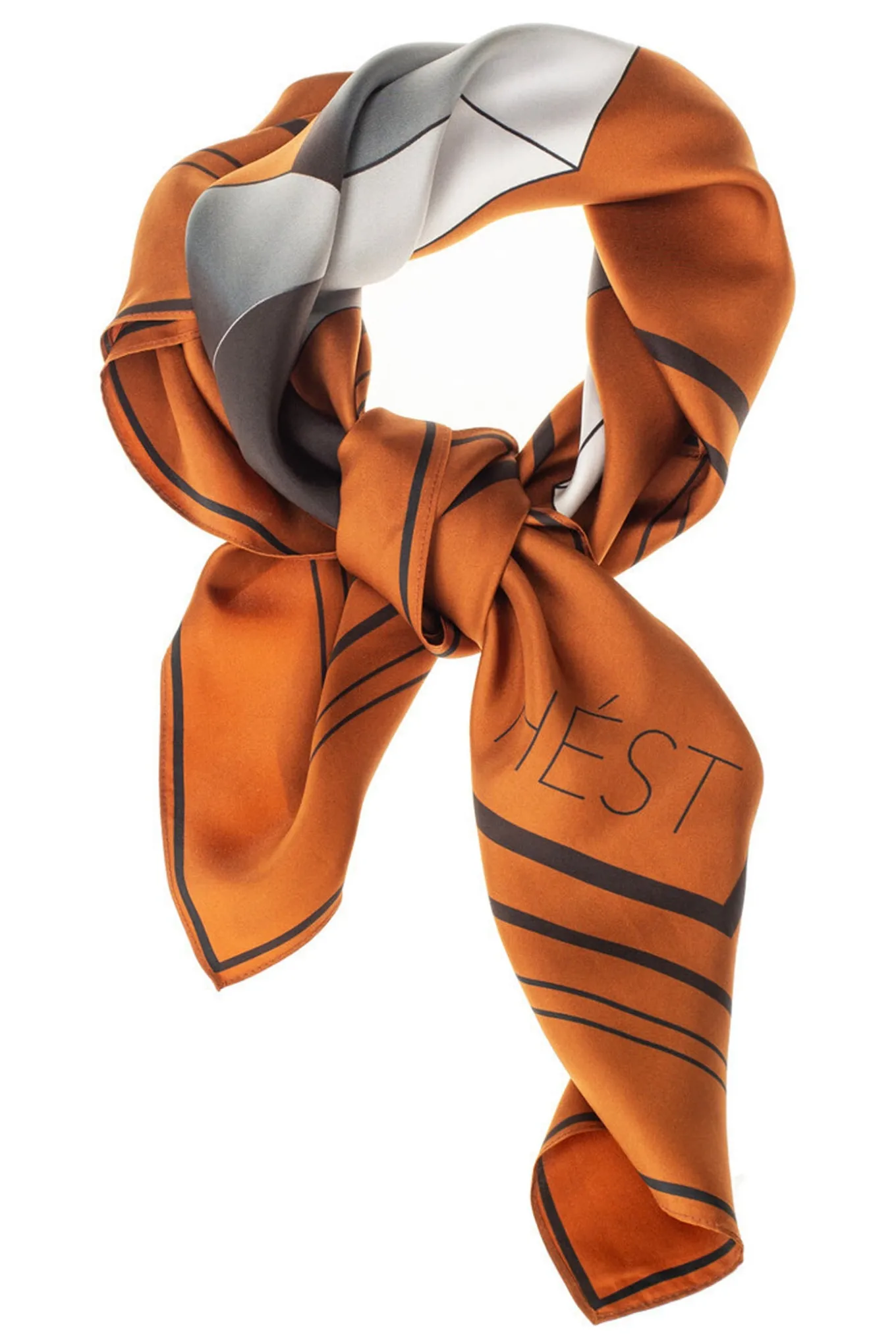 BILBAO Silk Scarf Small 476 Leather brown 2430330181