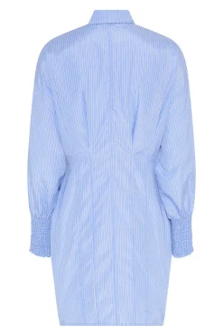 BorassusBBLinne dress Light Blue Stripe BBW4944