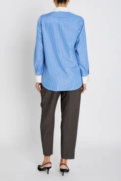 BorassusBBZiana shirt Dark Blue Stripe BBW4872