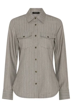 BoxelderBBFuju shirt Pinstripe w sequins BBW4729