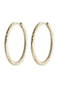 BRUSHED HOOP 25MM TILBEHØR GULD BRUSHED HOOP 25MM