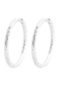 BRUSHED HOOP 25MM TILBEHØR SØLV BRUSHED HOOP 25MM