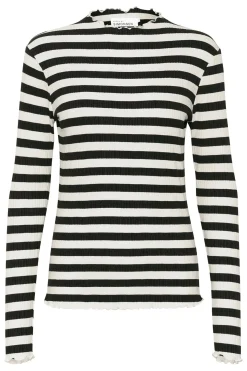 CandaceKB Big Stripe LS Egret/Meteorite Stripe 10104638