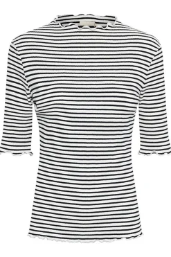 CandaceKB Stripe SS Egret/Night Sky Stripe 10103631