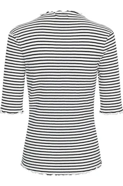 CandaceKB Stripe SS Egret/Night Sky Stripe 10103631