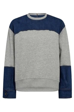 CandizCC Denim Mix Sweat 57Grey Melan 37044