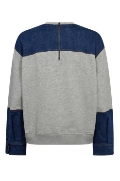 CandizCC Denim Mix Sweat 57Grey Melan 37044