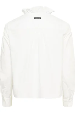 CAPELLAIW FRILL SHIRT Pure White 300001 30112193