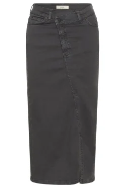 CARLINAIW DENIM SKIRT Black Oyster 190205 30112181