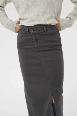 CARLINAIW DENIM SKIRT Black Oyster 190205 30112181