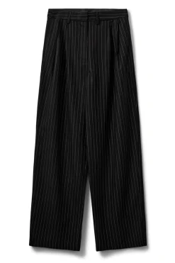 CARLOTTASW TROUSERS 0139 White Black striped S254210