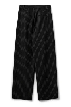 CARLOTTASW TROUSERS 0139 White Black striped S254210