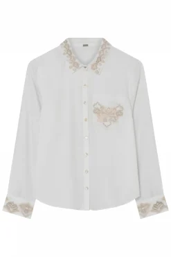 Carmen, embroidery shirt 1000White 60602/7606