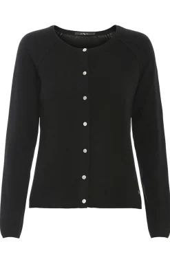 cashmere cardigan Black